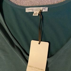 Short sleeve, ruffle sleeve tee with zipper